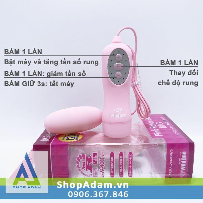 Trứng rung tình yêu mạnh Pink Rotor Big - Nhật Bản