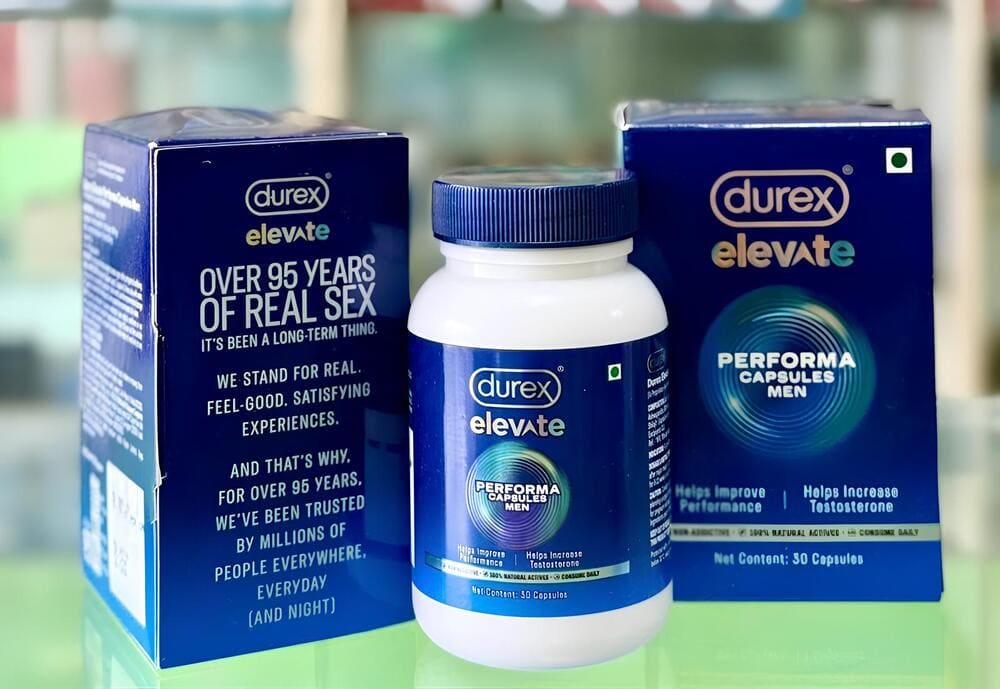 Viên Uống Durex Elevate Dành Cho Nam - Hộp 30 Viên