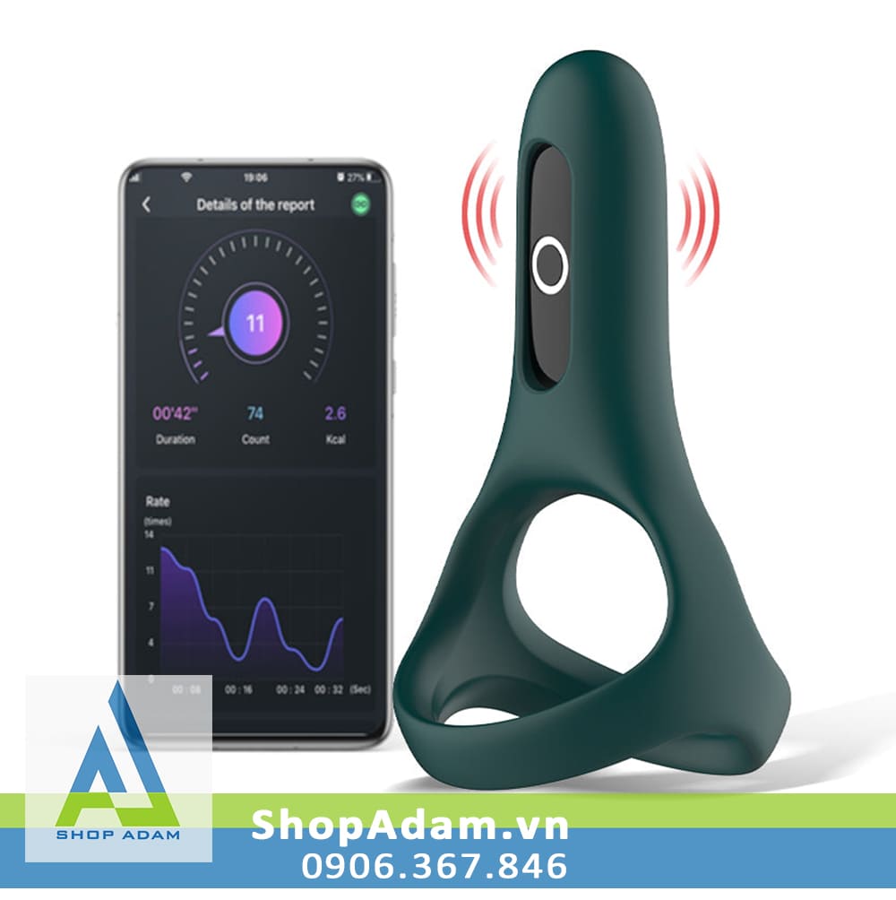 Vòng rung dương vật cao cấp kết nối điện thoại Magic Motion Rise