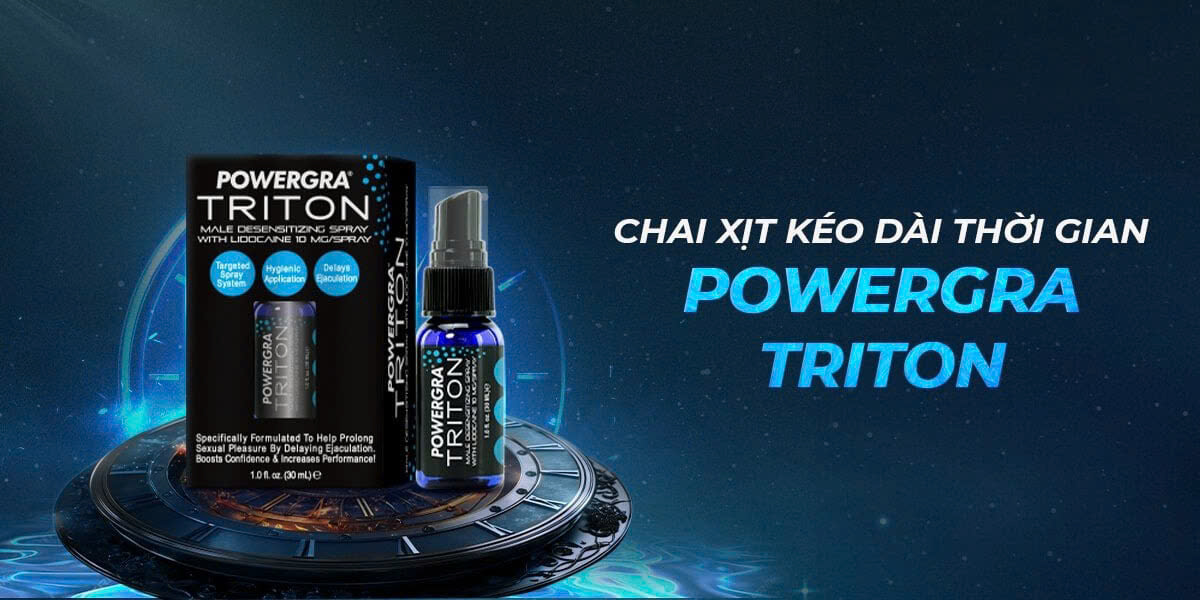 Chai xịt chống xuất sớm Powergra Triton 30ml - USA