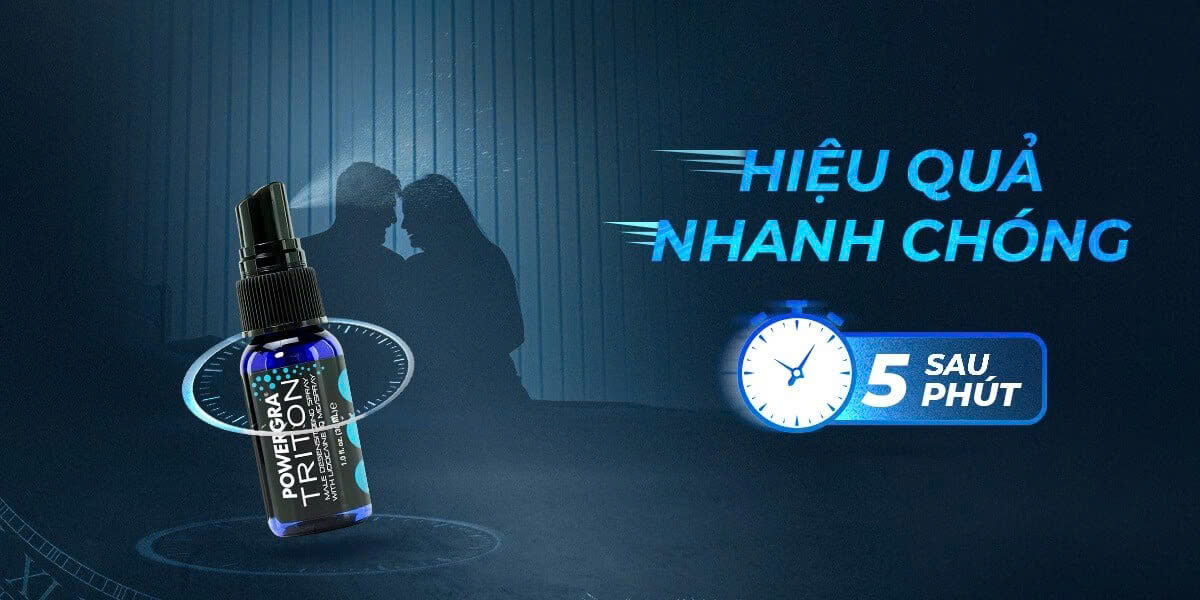 Chai xịt chống xuất sớm Powergra Triton 30ml - USA