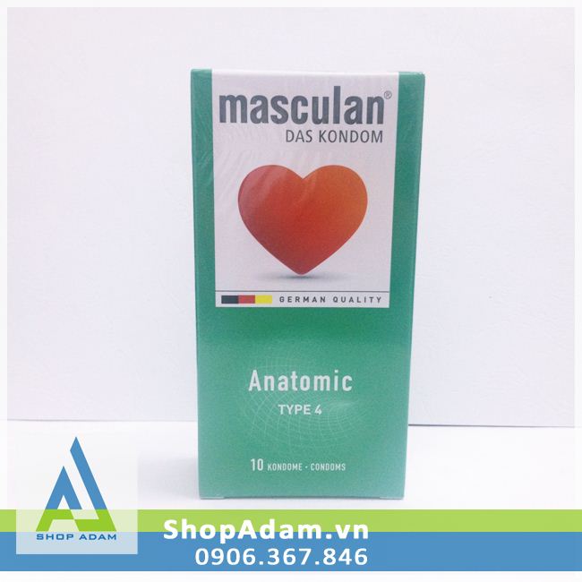 Bao cao su hương dâu Masculan Anatomic - Đức