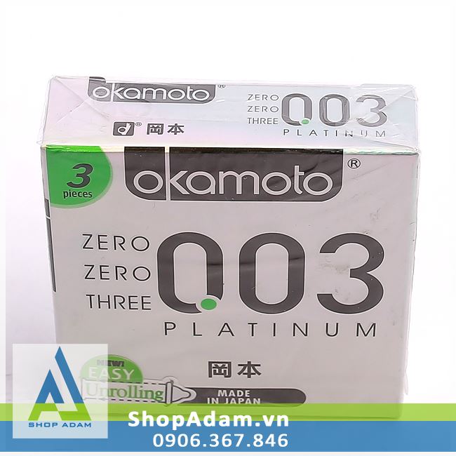 Bao cao su Okamoto 0.03 Platinum
